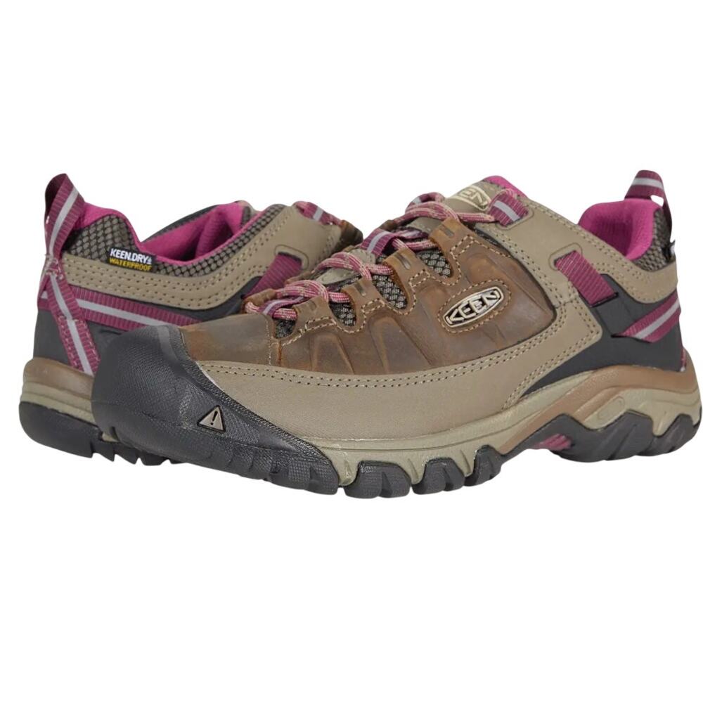 KEEN Womens Targhee III Hiking Sneakers US 9 EU 39.5 Brown Purple Waterproof
